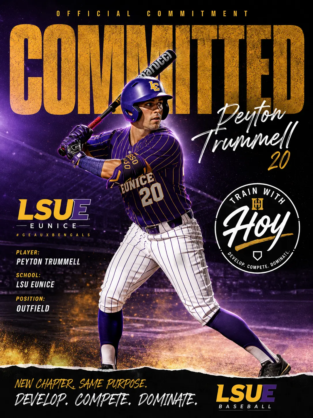 Peyton Trummell commits to LSU Eunice