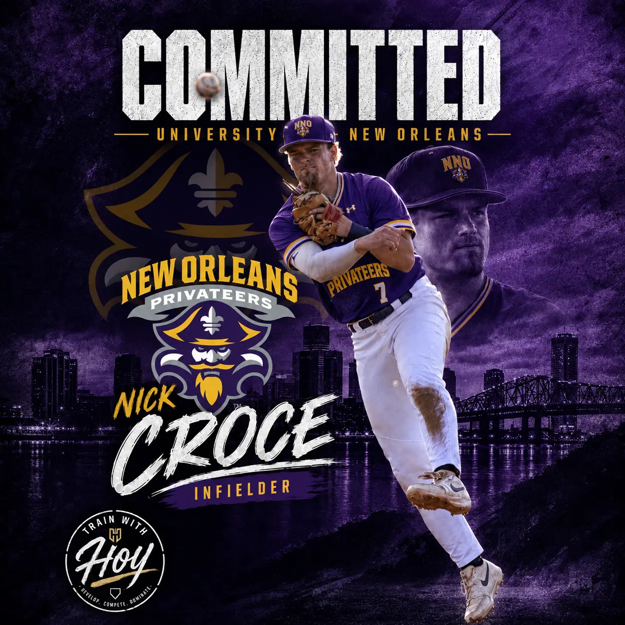 Nick Croce commits to University of New Orleans