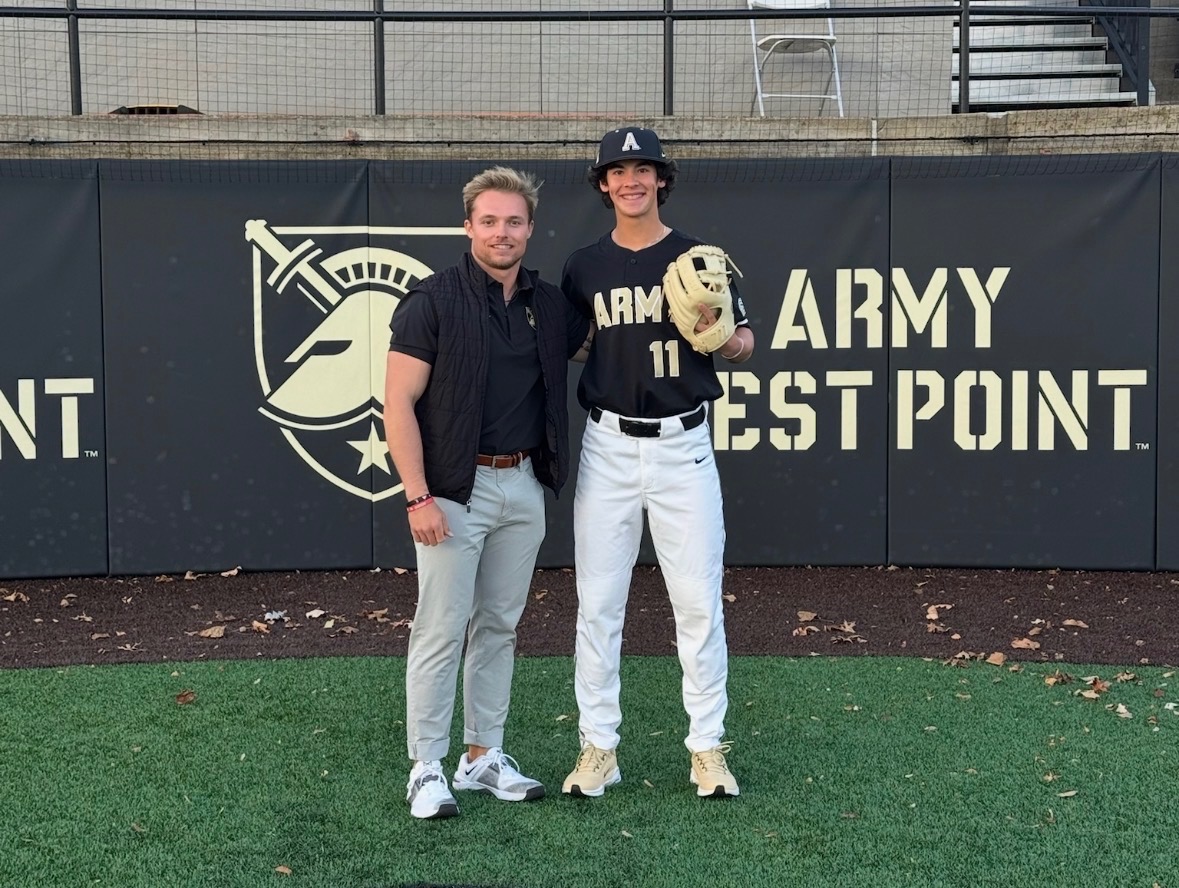 Coach Hoy with Army West Point player